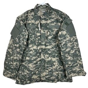 New W Tags Army Combat Uniform Coat Digital Camouflage Size Large X-Long Digital